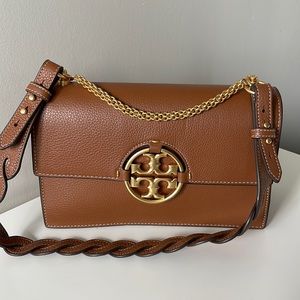 NWOT Tory Burch Miller Shoulder Bag Cognac